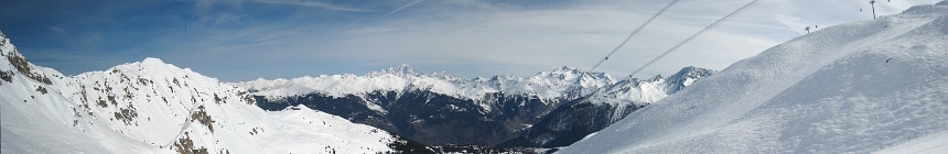Courchevel. Combre Saulire (058_vt_pano16.jpg). Canon DIGITAL IXUS 850 IS 7854 x 2406 (Taken: 18/03/2010 13:50:05)