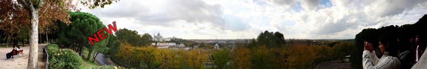 Spain. Madrid. Parque del Oeste (147_madrid_pano04.jpg). Canon EOS 5D 12573 x 2828 (Taken: 11/11/2011 16:01:04)
